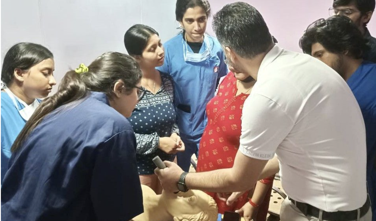 Practicing intubation skills