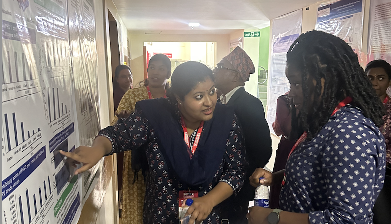 Poster presentation at conference in Madurai, India